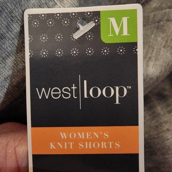 NWT West Loop Athletic Grey Knit Shorts Women's Medium M Drawstring Gym New - Picture 5 of 6